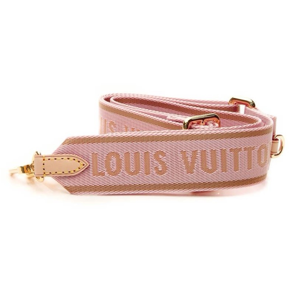Louis Vuitton Pink and Gold Bag Strap
